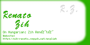 renato zih business card